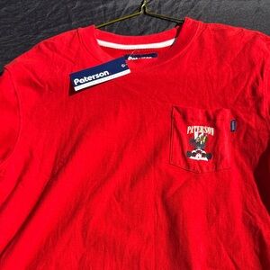 Red Short Sleeve Pocket Tee